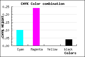 #DBBAF4 color CMYK mixer