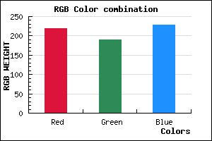 rgb background color #DBBDE5 mixer