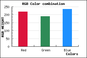 rgb background color #DBBDEB mixer