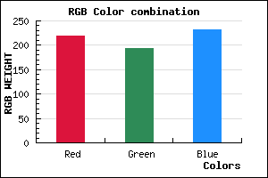 rgb background color #DBC1E7 mixer