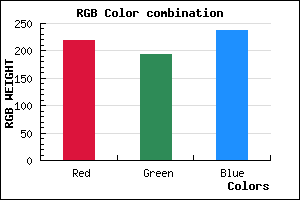 rgb background color #DBC1ED mixer