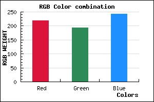 rgb background color #DBC1F3 mixer
