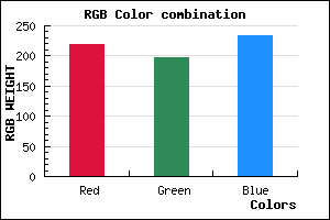 rgb background color #DBC5E9 mixer