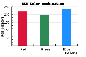 rgb background color #DBC5EB mixer