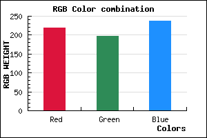rgb background color #DBC5ED mixer