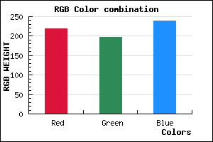 rgb background color #DBC5EF mixer