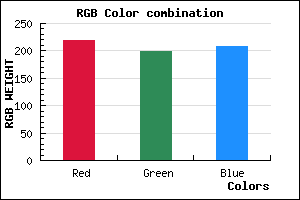 rgb background color #DBC6D0 mixer