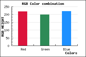 rgb background color #DBC6DD mixer
