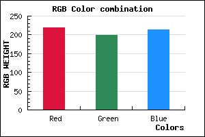 rgb background color #DBC7D5 mixer