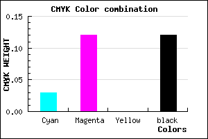 #DBC7E1 color CMYK mixer