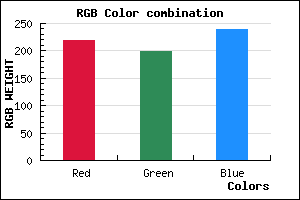 rgb background color #DBC7EF mixer