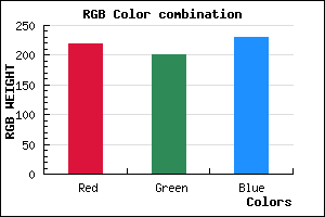 rgb background color #DBC8E6 mixer