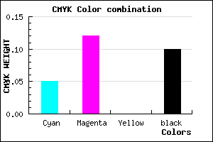 #DBCAE6 color CMYK mixer