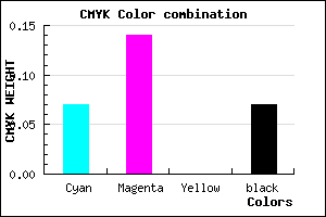 #DBCAEC color CMYK mixer
