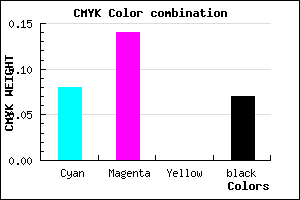 #DBCCEE color CMYK mixer