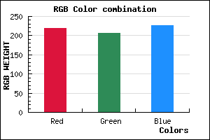 rgb background color #DBCEE2 mixer
