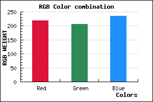 rgb background color #DBCEEC mixer