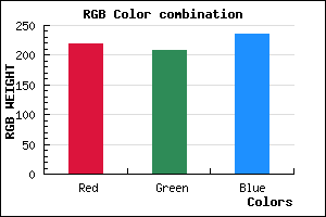 rgb background color #DBD0EC mixer