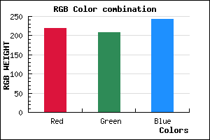 rgb background color #DBD0F2 mixer