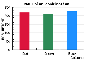 rgb background color #DBD1E3 mixer