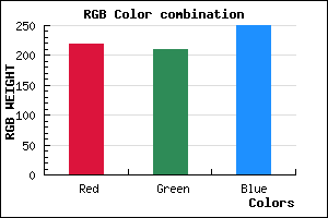 rgb background color #DBD1FA mixer