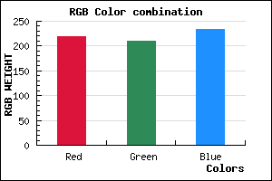 rgb background color #DBD2EA mixer