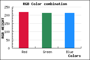 rgb background color #DBD5D5 mixer