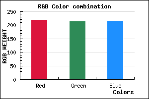 rgb background color #DBD5D7 mixer
