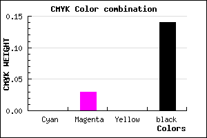 #DBD5DB color CMYK mixer