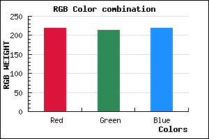rgb background color #DBD5DB mixer