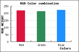 rgb background color #DBD6DE mixer