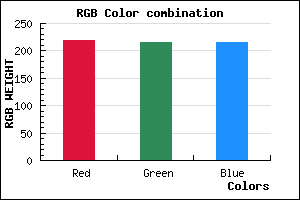 rgb background color #DBD8D8 mixer