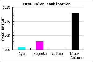 #DBD8DE color CMYK mixer