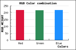 rgb background color #DBD9DB mixer