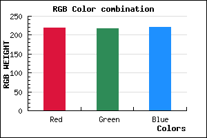 rgb background color #DBDADC mixer