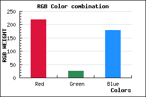 rgb background color #DB19B3 mixer