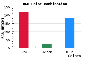 rgb background color #DB19B8 mixer