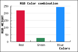 rgb background color #DB19F3 mixer