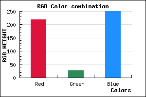 rgb background color #DB1BFA mixer