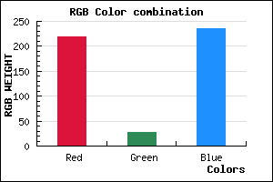 rgb background color #DB1CEC mixer