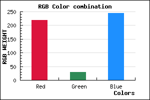 rgb background color #DB1DF5 mixer