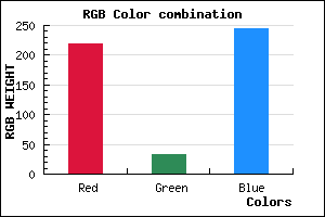 rgb background color #DB21F5 mixer