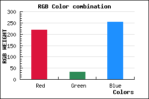 rgb background color #DB21FF mixer