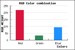 rgb background color #DB215D mixer
