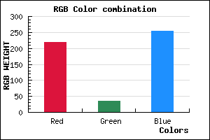 rgb background color #DB22FF mixer