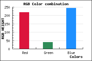 rgb background color #DB28F5 mixer