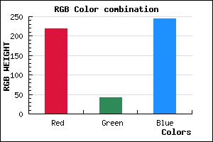 rgb background color #DB2AF5 mixer