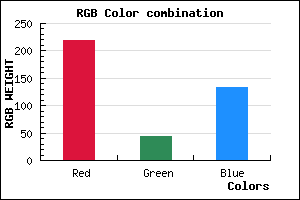 rgb background color #DB2C86 mixer