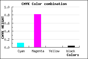 #DB2CF5 color CMYK mixer