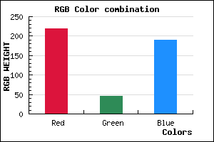 rgb background color #DB2DBD mixer